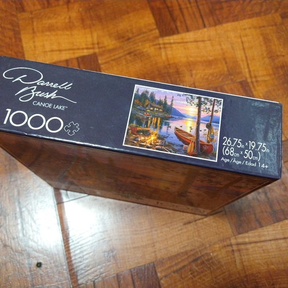 Buffalo Games Darrell Bush Canoe Lake Jigsaw Puzzle 1000 Pc 26.75" x 19.75" - Picture 3 of 4